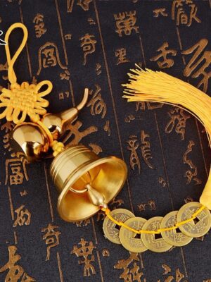 Feng Shui Bell Amulet - Protective Charm for Peace, Prosperity & Evil Dispelling